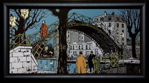 Jacques Tardi framed print, 10me arrondissement de Paris
