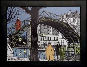 Jacques Tardi framed print, 10me arrondissement de Paris