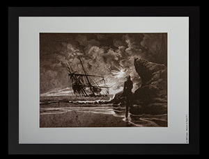 Bernard Yslaire framed print : L'pave