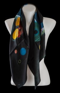Kandinsky silk scarf : Several circles