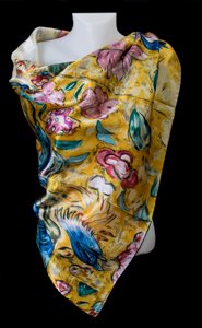 Foulard Klimt : Donna con ventaglio