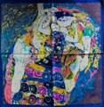 Carr d'htesse Gustav Klimt : La jeune fille (dpli)