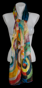 Robert Delaunay silk scarf : Hommage  Blriot