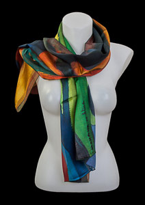 Paul Gauguin silk scarf : Mahana No Atua