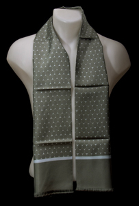 R. Dufy silk scarf for men : Ecailles (Grey)