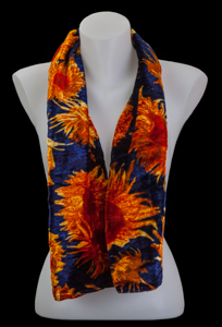 Van Gogh silk velvet scarf : Sunflowers