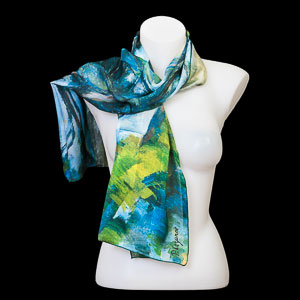 Paul Czanne silk scarf : The big pine