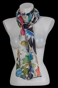 Antoni Gaud silk scarf : Mosaic