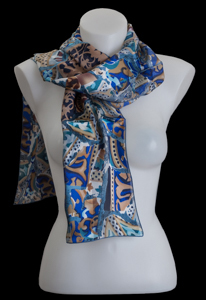 Antoni Gaud silk scarf : Orient