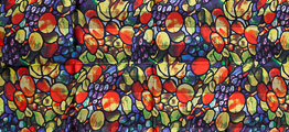 Louis C. Tiffany scarf : Autumn Fruits (unfolded)