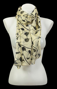 Raoul Dufy silk scarf : Oak Leaves