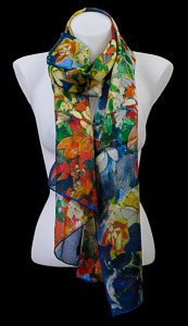 Paul Gauguin silk scarf : Flowers