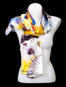 Kandinsky silk scarf : Etude pour une peinture murale