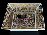 Coupe en porcelaine Gustav Klimt : Lattente, Goebel (dtail 1)