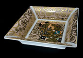 Coupe en porcelaine Gustav Klimt : L'accomplissement, Goebel (dtail 2)