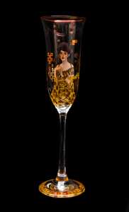 Goebel : Gustav Klimt Champagne Glass : Adle Bloch