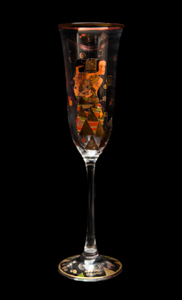 Goebel : Flte  Champagne Gustav Klimt : L'attente