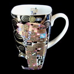 Goebel : Mug noir Gustav Klimt : L'accomplissement