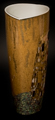 Vase Gustav Klimt en porcelaine dore : Le baiser, dtail n2