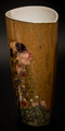 Vase Gustav Klimt en porcelaine dore : Le baiser, dtail n5