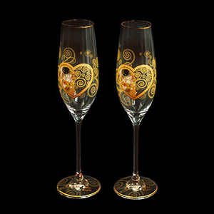 Fltes  champagne Klimt