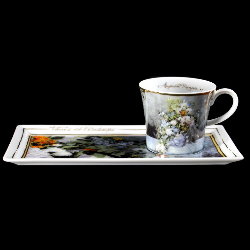 Goebel : Set caf gourmand Renoir : Fleurs de printemps