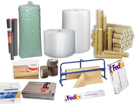 Packing material for the shipping of parcels