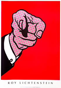 Serigrafia Roy Lichtenstein - Hey you ! (1973)