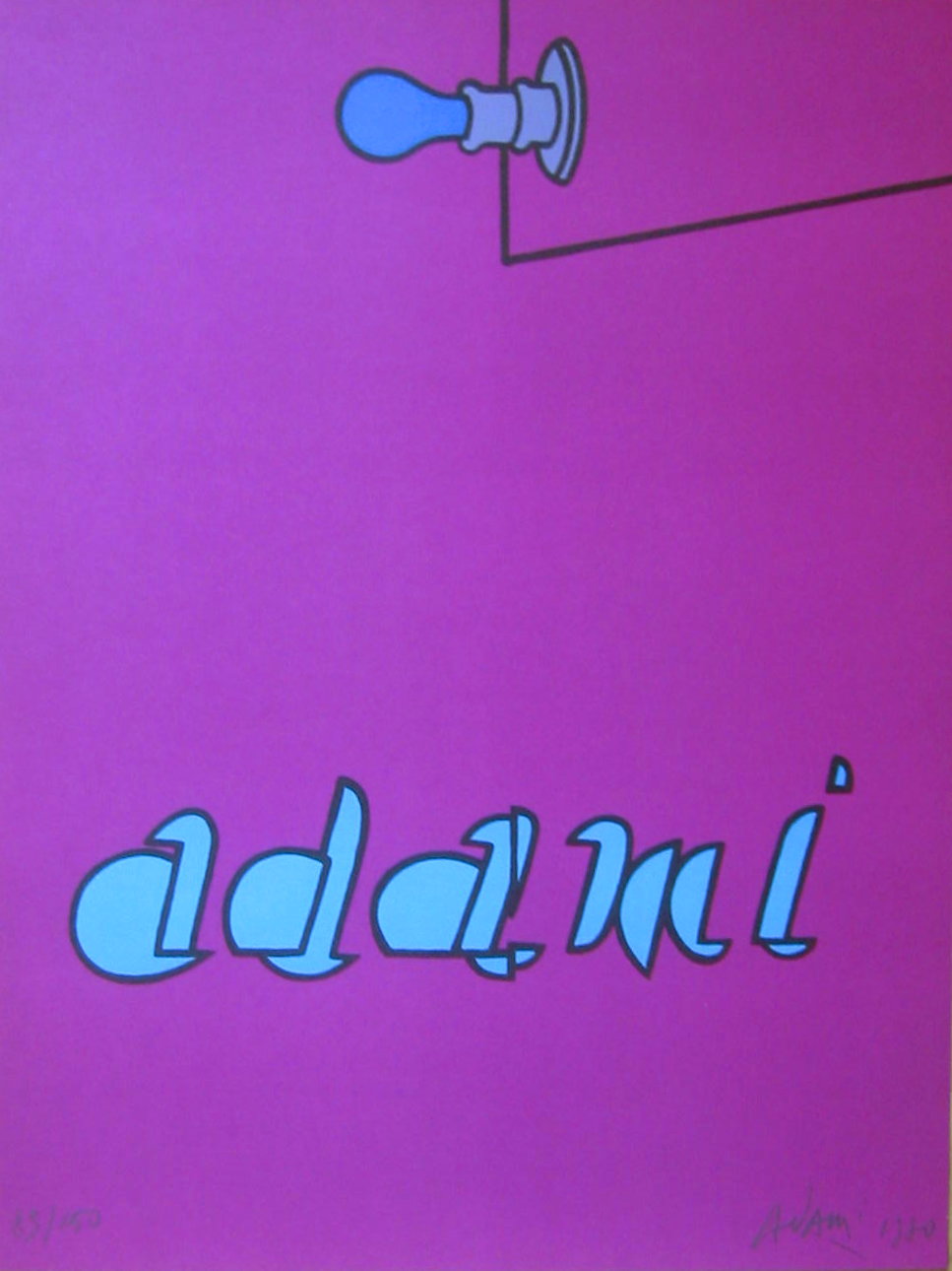 ADAMI : Litografia originale : Illuminata