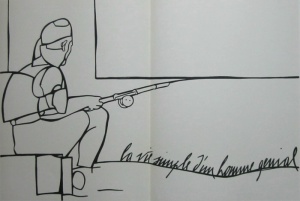 Valerio ADAMI : Lithographie originale : La vie simple d'un homme g�nial