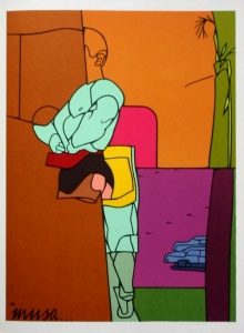 Valerio ADAMI : Lithographie : Musa