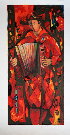 Tony AGOSTINI : Lithographie originale : L'Arlequin