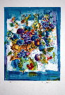 AGOSTINI : Original Lithograph signed and numbered : On the table