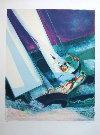 Paul AMBILLE : Lithographie originale : Bord � Bord