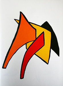 Litografia originale Alexander Calder - Stabiles 5 (1963)