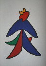 Alexander CALDER : Lithographie originale : Stabiles 4