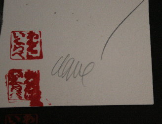 Antoni CLAVE : Lithographie originale sign�e et num�rot�e : Ankos : Signature