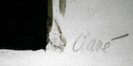 Antoni CLAVE : Lithographie originale sign�e et num�rot�e : Poissons : Signature