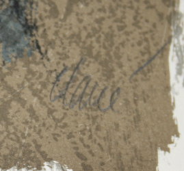 Antoni CLAVE : Lithographie originale sign�e et num�rot�e : Trobadors : Signature