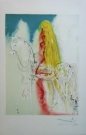 Salvador DALI : Lithographie : Les chevaux daliniens : Lady Godiva