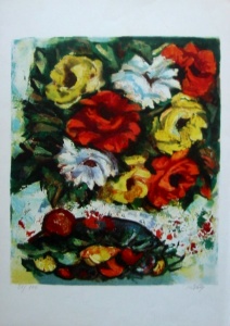 Henry D'ANTY : Lithographie originale sign�e et num�rot�e : Le Bouquet