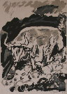 Henry D'ANTY : Lithographie originale sign�e et num�rot�e : Le taureau