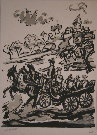 Henry D'ANTY : Lithographie originale sign�e et num�rot�e : La Cal�che