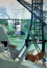 Camille HILAIRE : lithographie originale sign�e et num�rot�e : L'ancre