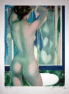 Camille HILAIRE : lithographie originale sign�e et num�rot�e : Reflexion