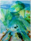 Camille HILAIRE : Litograf�a original firmada y numerada : Paisaje