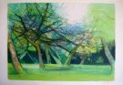HILAIRE : Lithographie originale : Le Sous-bois