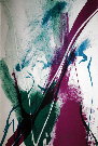Paul JENKINS : Lithographie originale sign�e et num�rot�e : Seeing Voice Welsh Heart 1