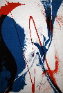 Paul JENKINS : Lithographie originale sign�e et num�rot�e : Seeing Voice Welsh Heart 2