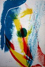Paul JENKINS : Lithographie originale sign�e et num�rot�e : Seeing Voice Welsh Heart 3
